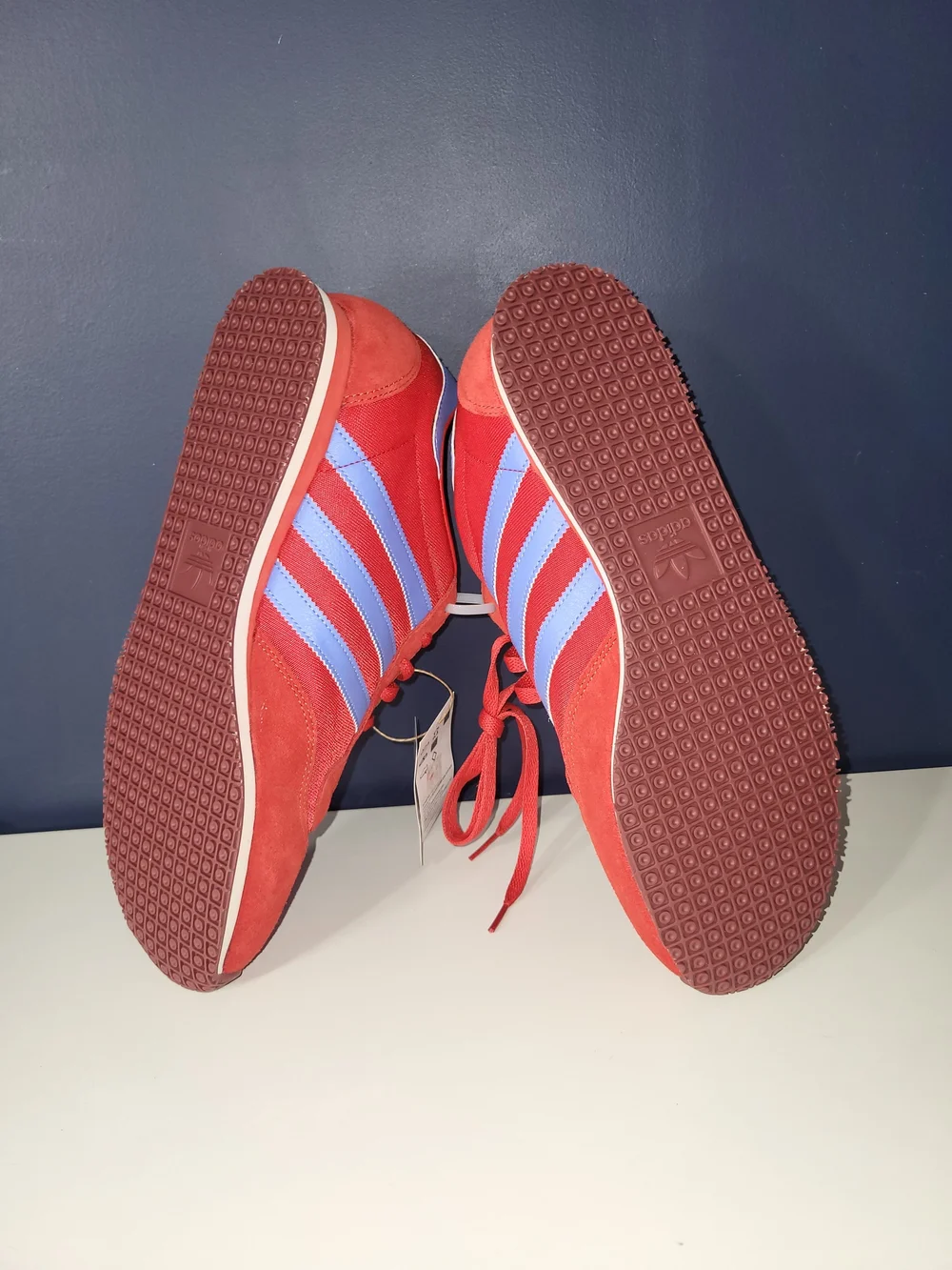 Adidas Galaxy OG Red Runner Sneakers Shoes Mens Size 11.5 JR1147